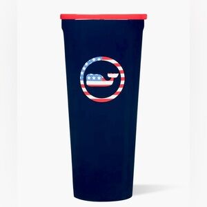 Corkcicle Vineyard Vines Americana Whale Tumbler ✨ 24oz | USA flag patriotic ♥️